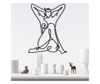 Kovová nástěnná dekorace Geometric Nude Woman