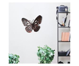 Метална стенна декорация Butterfly Multicolor