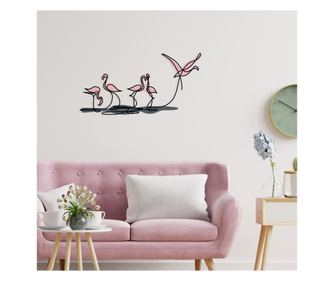 Kovinska stenska dekoracija Flamingo S