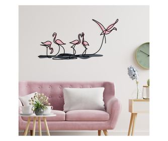 Kovinska stenska dekoracija Flamingo M
