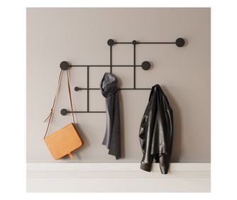 Kovový nástěnný věšák Fatara