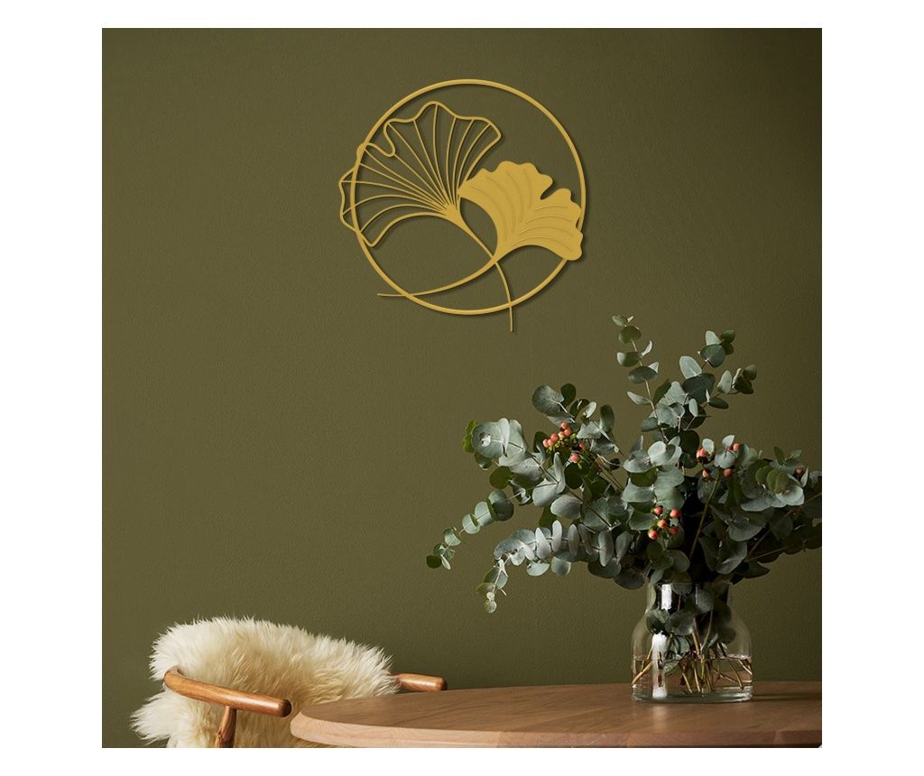 Διακοσμητικό τοίχου από μέταλλο Ginkgo Leaf Metal Wall Art - APT620 
