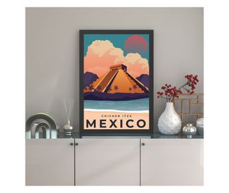 Okrasna uokvirjena MDF slika Mexico 2 (40 x 55)