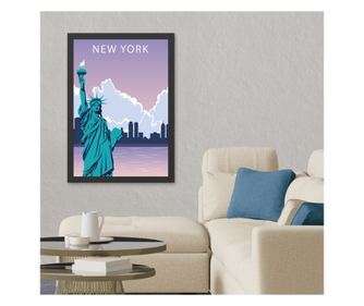 Διακοσμητικό πλαισιωμένο MDF New York 2 (55 x 75)