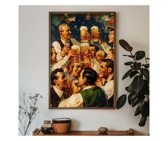 Okrasna uokvirjena MDF slika HUM072