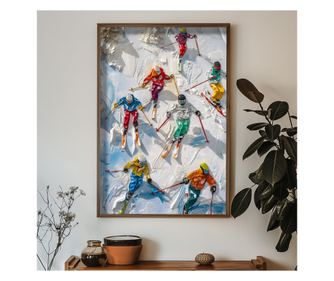 Okrasna uokvirjena MDF slika HUM075