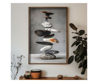 Okrasna uokvirjena MDF slika HUM090