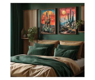 Okrasna uokvirjena MDF slika (2 kosa) HUM108