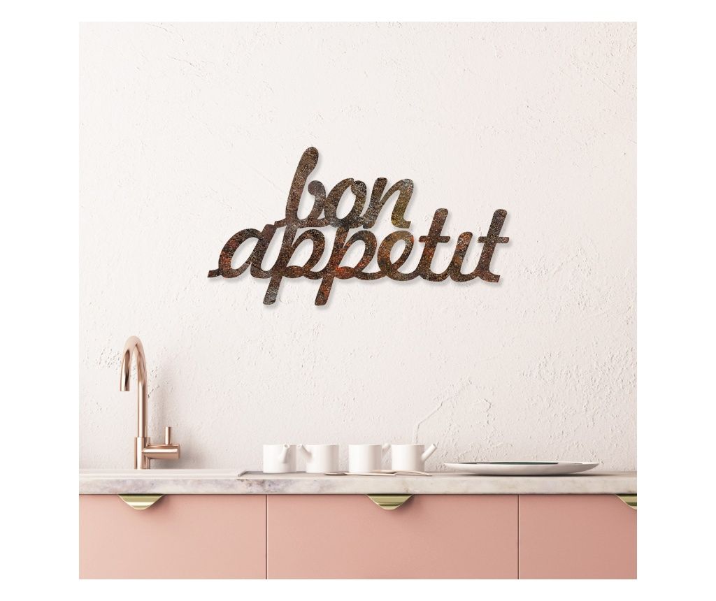 Decoratiune metalica de perete Rusty Bon Appetit
