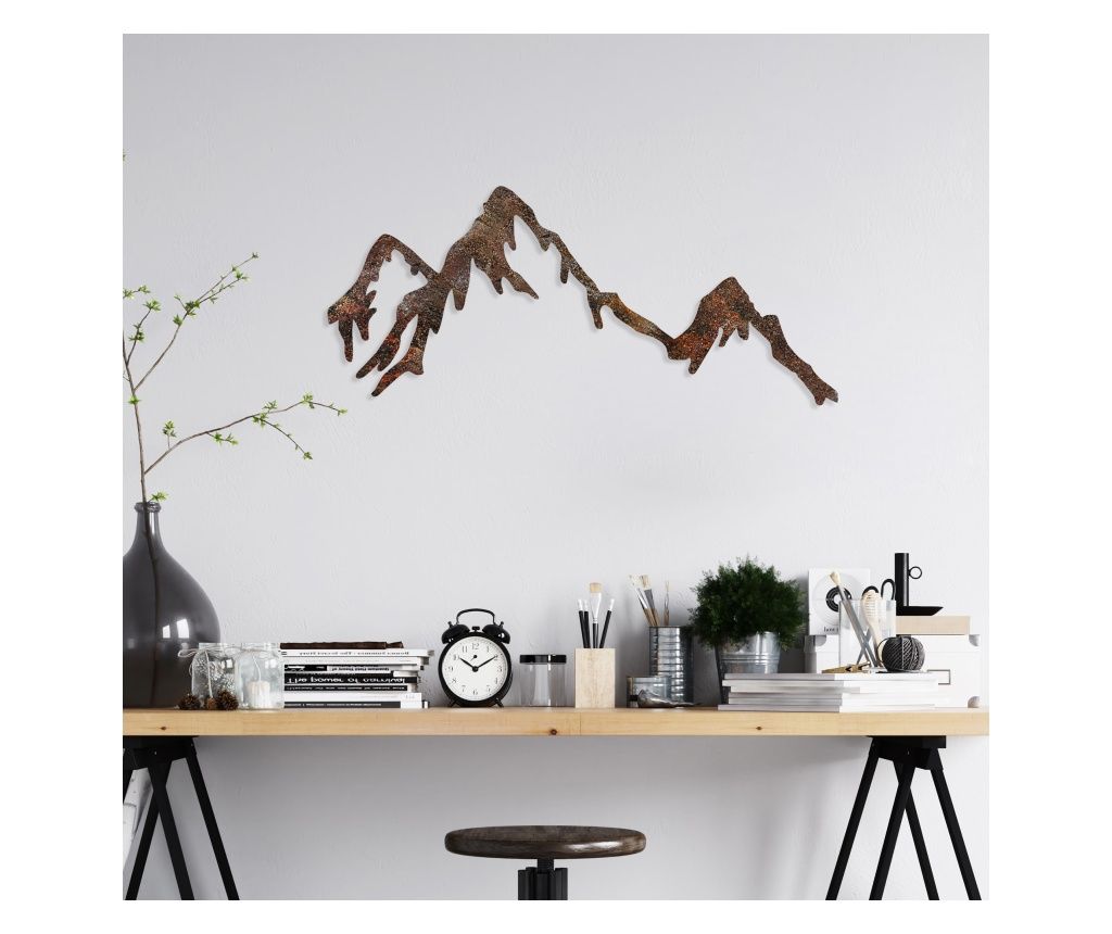 Decoratiune metalica de perete Rusty Mountain