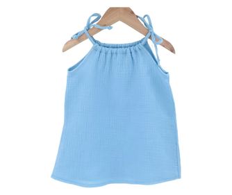 Top cu snur pentru copii, din muselina, Bluebird, 18-24 luni