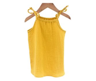 Top cu snur pentru copii, din muselina, Lemonade, 18-24 luni