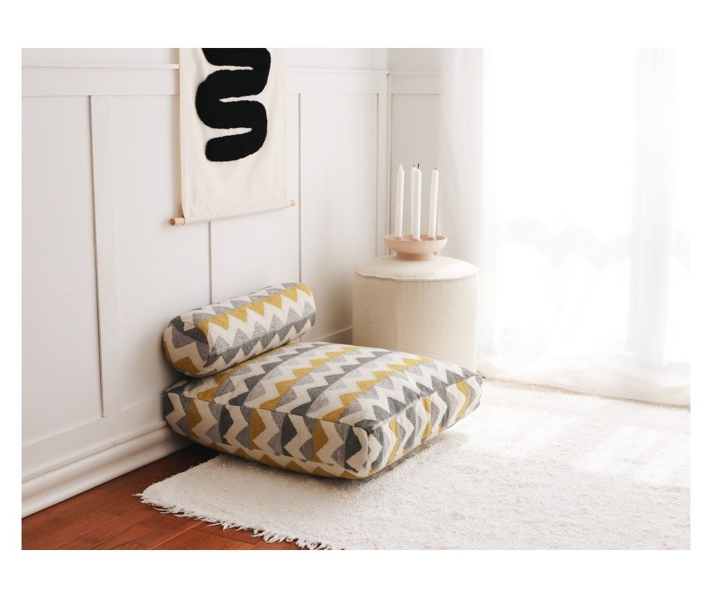 Taburet Dokuma Zikzak - Multicolor 