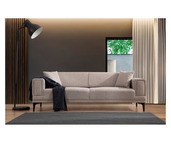 Canapea cu 3 locuri extensibila Horizon - maro deschis