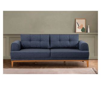 Canapea cu 3 locuri Vina 3 - albastru inchis, Atlantic Pine