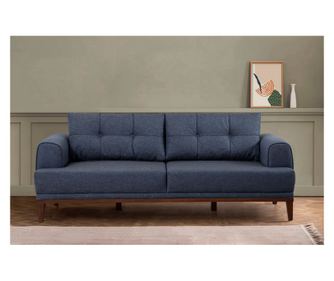 Canapea cu 3 locuri Vina 3 - inchis, Walnut