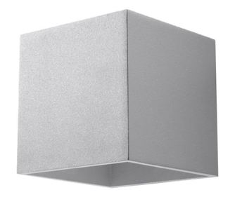 Zidna lampa QUAD 1 siva