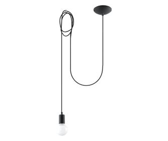 Lampă suspendată EDISON 1 negru