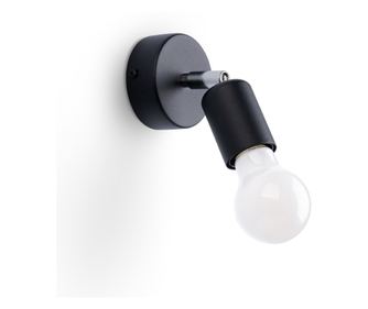 Zidna lampa FORNES 1 crna