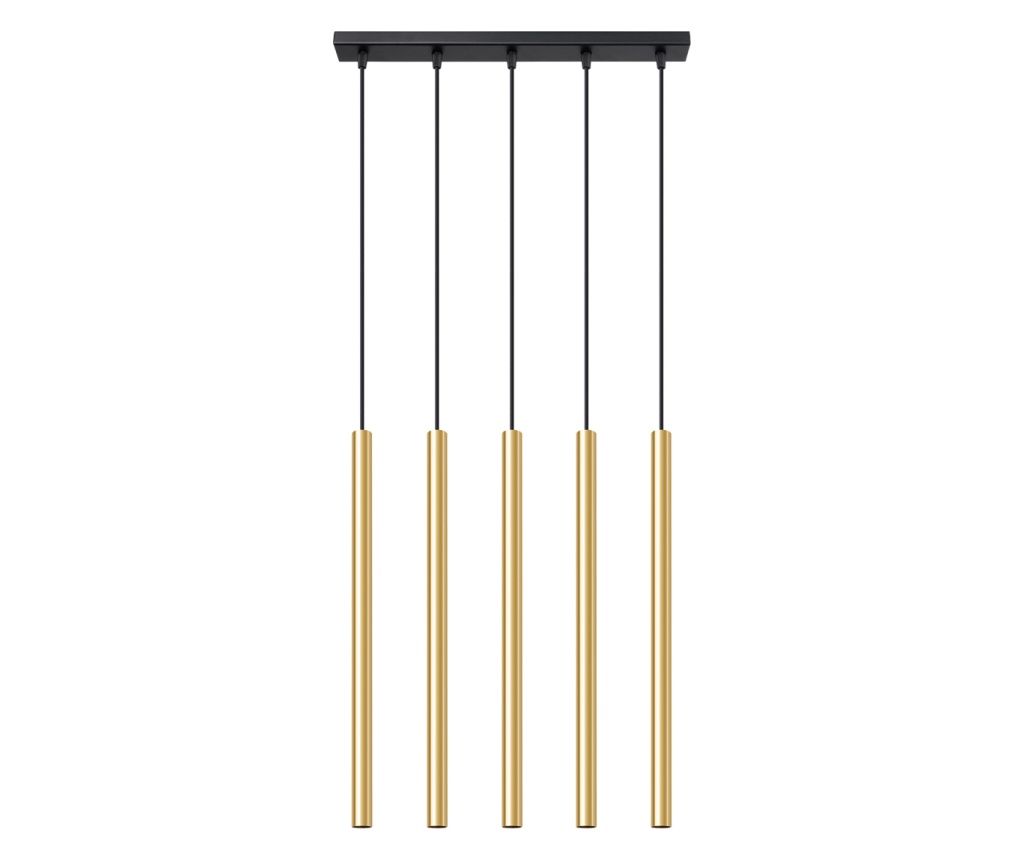 Lampă suspendată PASTELO 5L aur lustruit