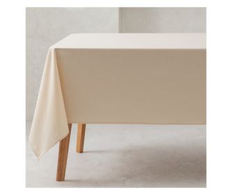 Nesnadno se špinící ubrus 100% bavlna - 140x240cm - ekru