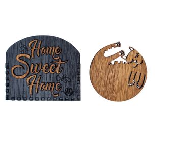 Set suporturi Personalizabil pentru pahare Pisica 9 cm x 9 cm