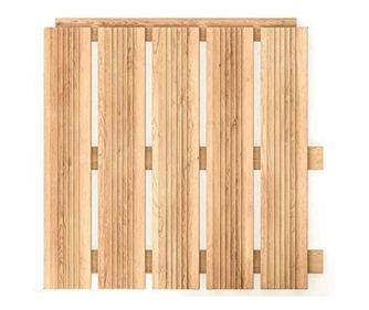 Дървен градински под, Естествен, 30х30см