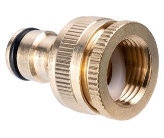 Csapcsap adapter, belső menetes, sárgaréz, 1/2", 3/4", Richmann 