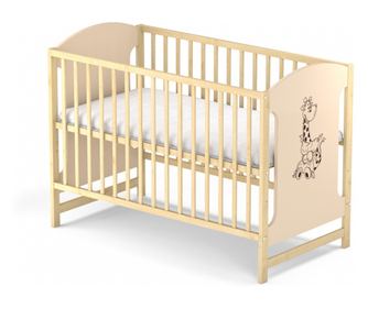 Κρεβάτι χωρίς συρτάρι VESSANTI MILO GIRAFA - Κρεμ με φυσικό