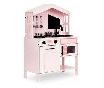 Fa konyha kiegészítőkkel Ecotoys PLK563 - Rózsaszín - Rózsaszín