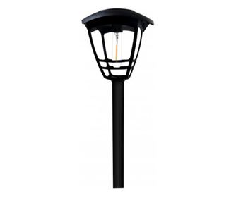 Lampa solara, design felinar, pentru decor gradina sau terasa, lumina alba calda, inaltime 55.5 cm