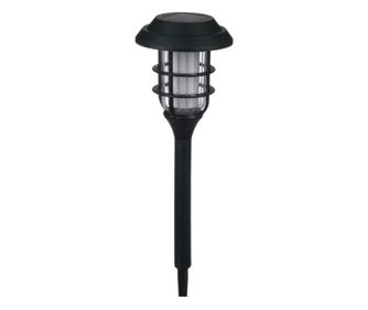 Lampa solara tip torta cu efect de flacara, cu senzor de lumina, pentru exterior, curte, terasa si gradina, cu iluminare galbena