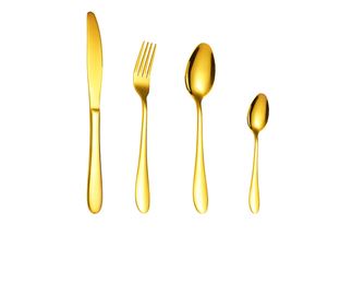 Set 4 tacamuri din inox, TRENDY'S,gold