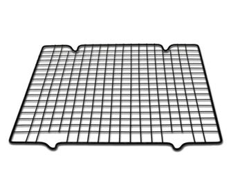 Suport metalic pentru bucatarie ideal la racirea prajiturilor, gogosilor, blatului de tort, biscuiti, fursecuri, 40 x 25 cm, neg