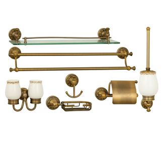 Set sapte piese accesorii baie bronz antichizat TRENDY'S