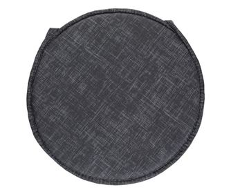 Perna neagra, rotunda, pentru scaun, cu doua fete, diametru 38 cm