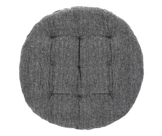 Perna gri, rotunda, pentru scaun, cu doua fete, 38x5 cm