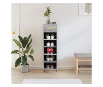 Έπιπλο παπουτσιών, γκρι sonoma, 30x35x105 εκ., σύνθετο ξύλο