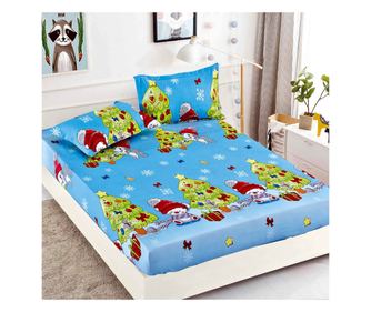 Plahta s gumicom i dvije jastučnice (za madrac 80x200 i 90x200) MarketVarna, 3 djela - V10449