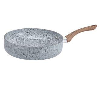 Тиган Oliver Voltz Siena OV51319J24D, 24 см, Дълбок, Мраморно покритие, Индукция, Сив