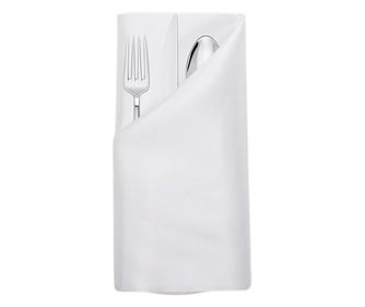 10 db-os asztali szalvéta készlet Kotonia Home - 45x45 cm, Damaszk Satin DeLux, 100% pamut, Fehér