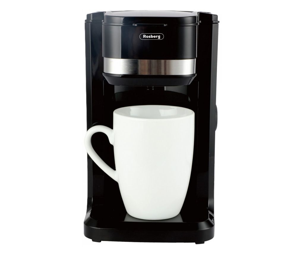 Rosberg R51170D Coffee Maker, 350W, 150 ml, Includes Cup, Automatic Shut-Off, Black