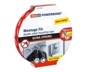 Двойно залепваща лента Tesa Powerbond ултраздрава 19мм х 5м
