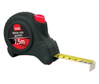 Ruleta autostop 7.5 m, cu rola cauciuc, Beorol