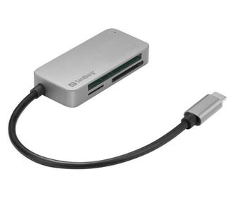 Bralnik kartic Sandberg 136-38 USB tip C - microSD SD CF
