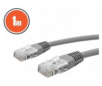 Καλώδιο UTP patch RJ45 8p8c CAT5e 1m γκρι