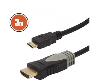 Καλώδιο mini HDMI 3m επιχρυσωμένο