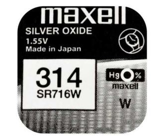 Батерия за часовник Maxell SR716W V314 1.55V сребърен оксид 1бр