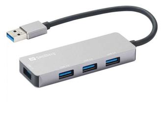 Hub USB 3.0 - 1x USB 3.0 + 3x USB 2.0 aluminij Sandberg 333-67