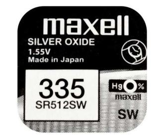 Baterija za uro Maxell SR512SW V335 1.55V srebrov oksid 1kos